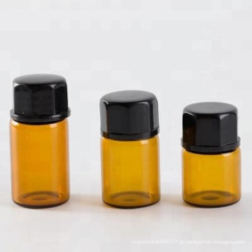 5 ml 10 ml âmbar teste de vidro óleo essencial tubos de ensaio garrafa